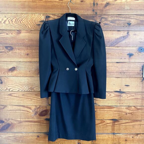 Harrods Mansfield pure wool skirt and blazer set size 10 - Picture 1 of 9